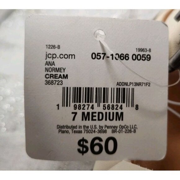 Women's A N.A. Studded Norma Fisherman Sandals in Cream‎ Size 7M NEW $60 - Picture 8 of 13